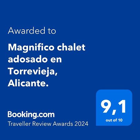 Magnifico Chalet Adosado En Torrevieja, Alicante. Eksteriør bilde